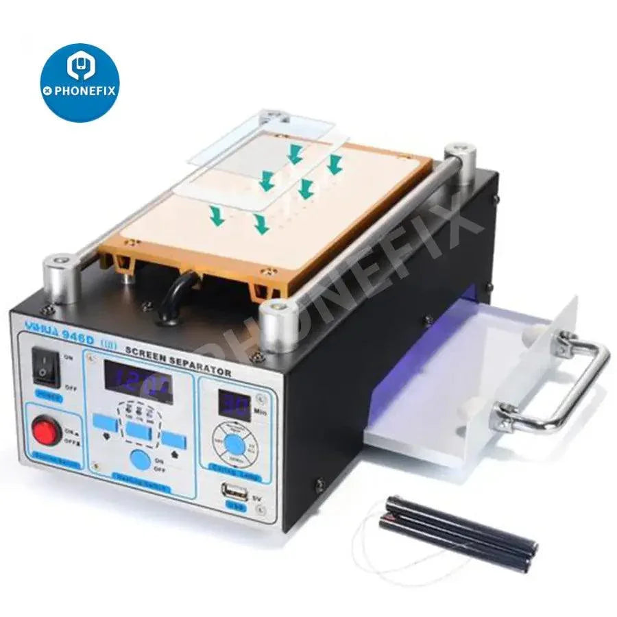 Separador de ventosa de vacío YIHUA 946D-III para apertura de pantalla de teléfono, utilizado para precalentamiento y extracción de pantalla por PHONEFIX.