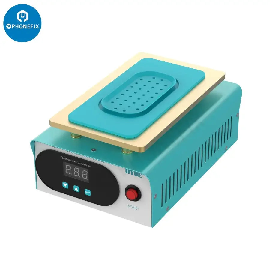 Máquina separadora de pantallas LCD de 7 pulgadas con precalentamiento UYUE 948T S+ de PHONEFIX, utilizada para la reparación y separación de pantallas de teléfonos.