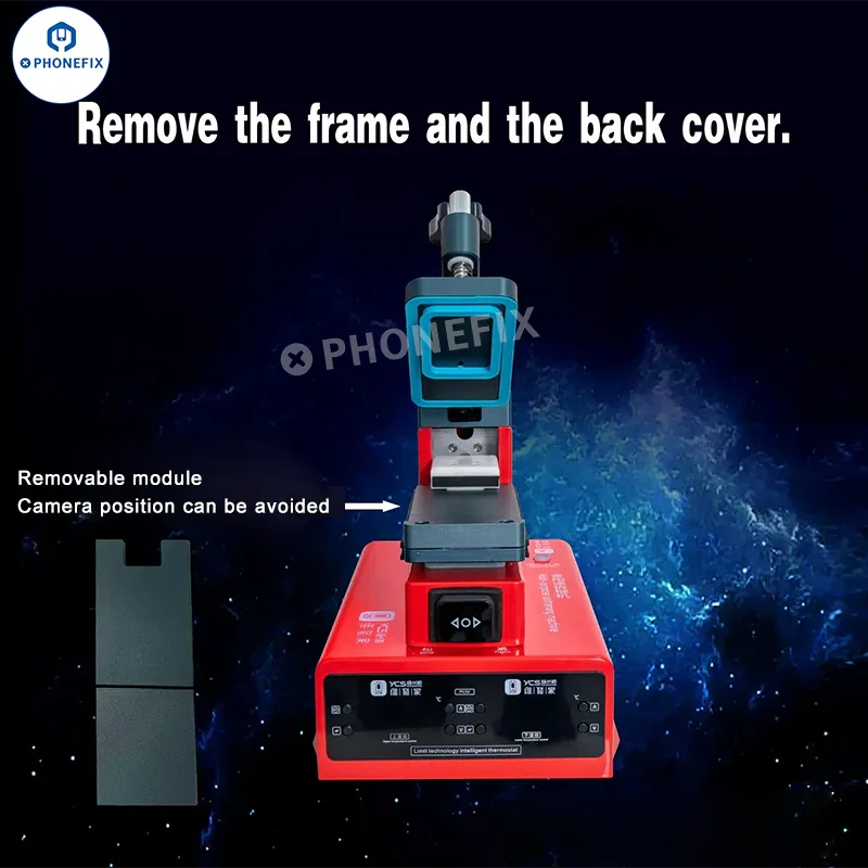 PHONEFIX YCS mobile phone LCD screen frame removal machine pre-heating station for phone repair and screen replacement.