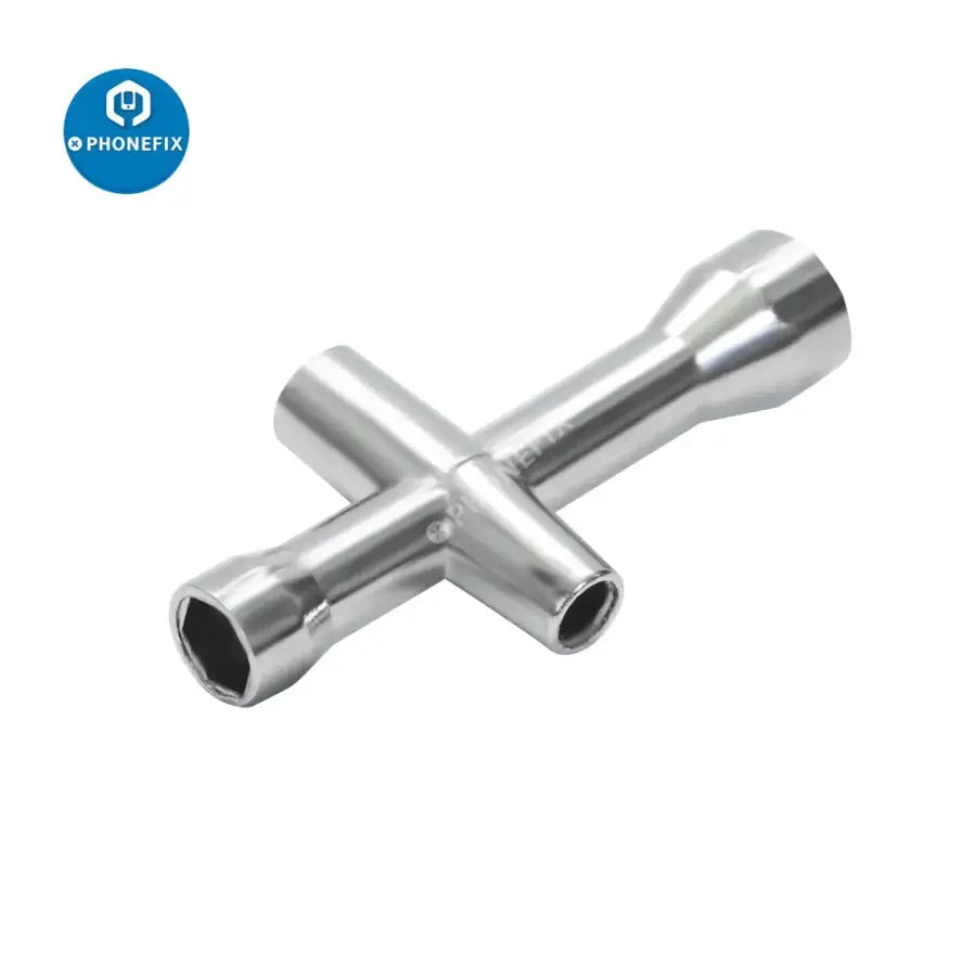 Two PHONEFIX RC drone repair cross wrenches, 4mm and 5.5mm, 7mm sizes, for RC car and drone maintenance tools.