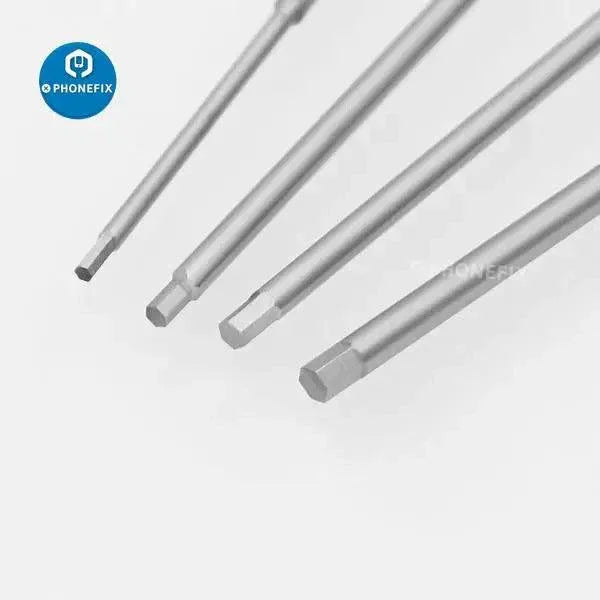 PHONEFIX 4-in-1 hex screwdriver tools kit for RC helicopter repair, includes 1.5mm, 2mm, 2.5mm, and 3mm hex screwdrivers.