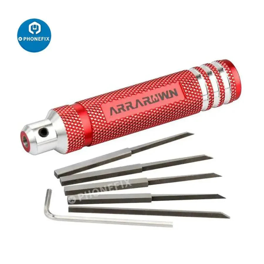 PHONEFIX 5 in 1 Prime Craved Scribe Kits Set for RC drone repair, includes DIY cutting tools and chisels for precise work.