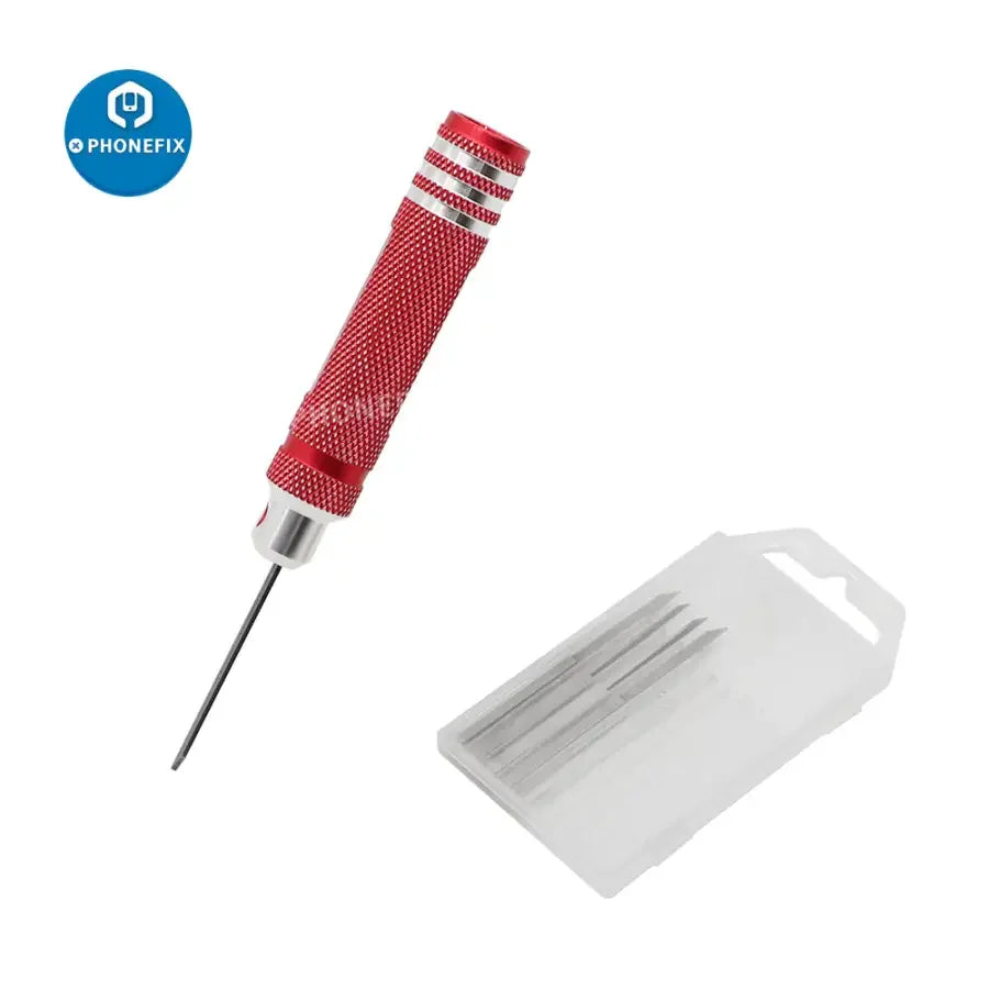 PhoneFix RC Car DIY Cutting Tool Chisel Kit with model scriber in 0.2mm to 1mm, ideal for RC drone and car repairs.