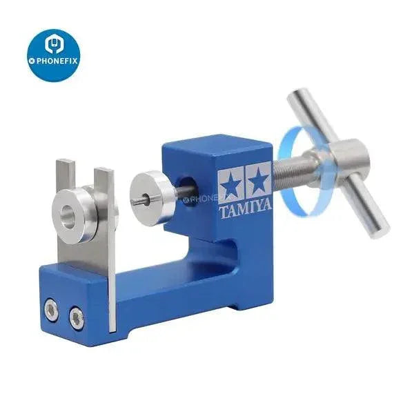 PhoneFix wheel puller and tyre remover guide roller for Tamiya Mini 4WD car model, RC drone repair tool, China-made.