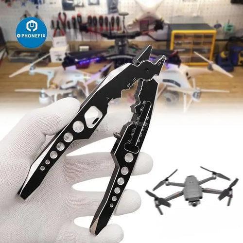 Phonefix multi-function RC drone repair tools with shock absorber pliers and clamp for precise drone maintenance.
