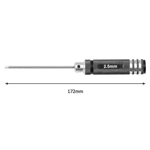 PHONEFIX RC drone repair toolkit with hex screwdrivers in 0.9mm, 1.27mm, 1.3mm, 1.5mm, 2mm, and 3mm sizes.