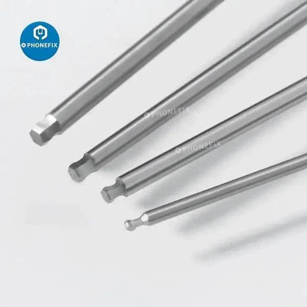 PHONEFIX RC drone repair tools 1.5mm to 3mm hexagonal screwdriver set for RC car repair toolkit, showing screwdrivers with hex tips.