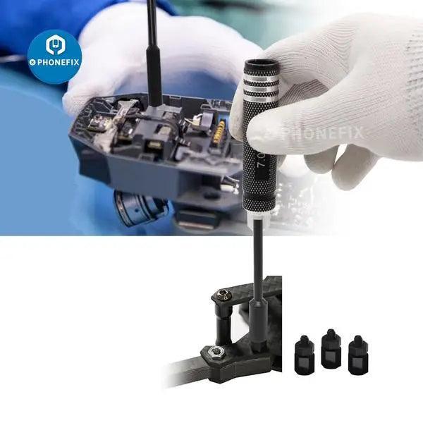PHONEFIX RC drone repair tools 4/5.5/7/8mm hex driver set with hexagonal head socket screwdrivers for precise drone maintenance
