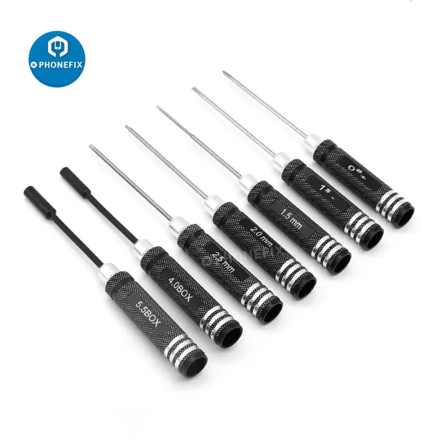 PhoneFix 10-in-1 RC screwdriver and pliers toolkit for RC car and helicopter repair, featuring hex bits and versatile tools.