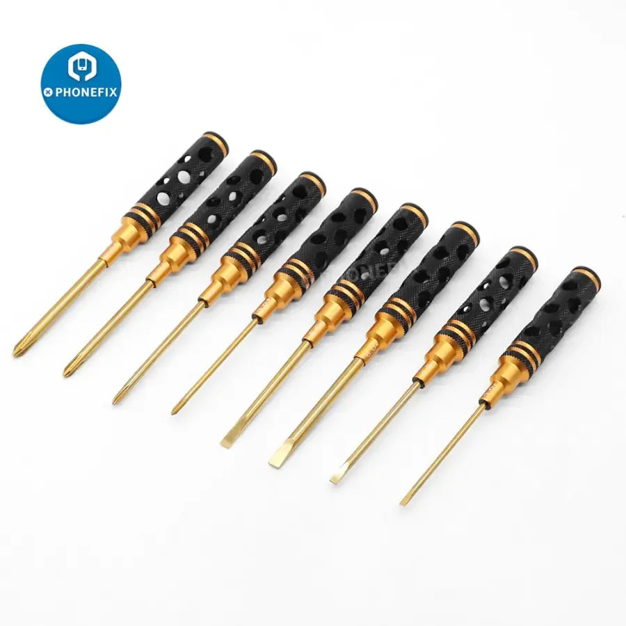 PHONEFIX 16-in-1 hex screwdriver set for RC drone and multirotor repairs, includes various hex drivers for precise tool use.