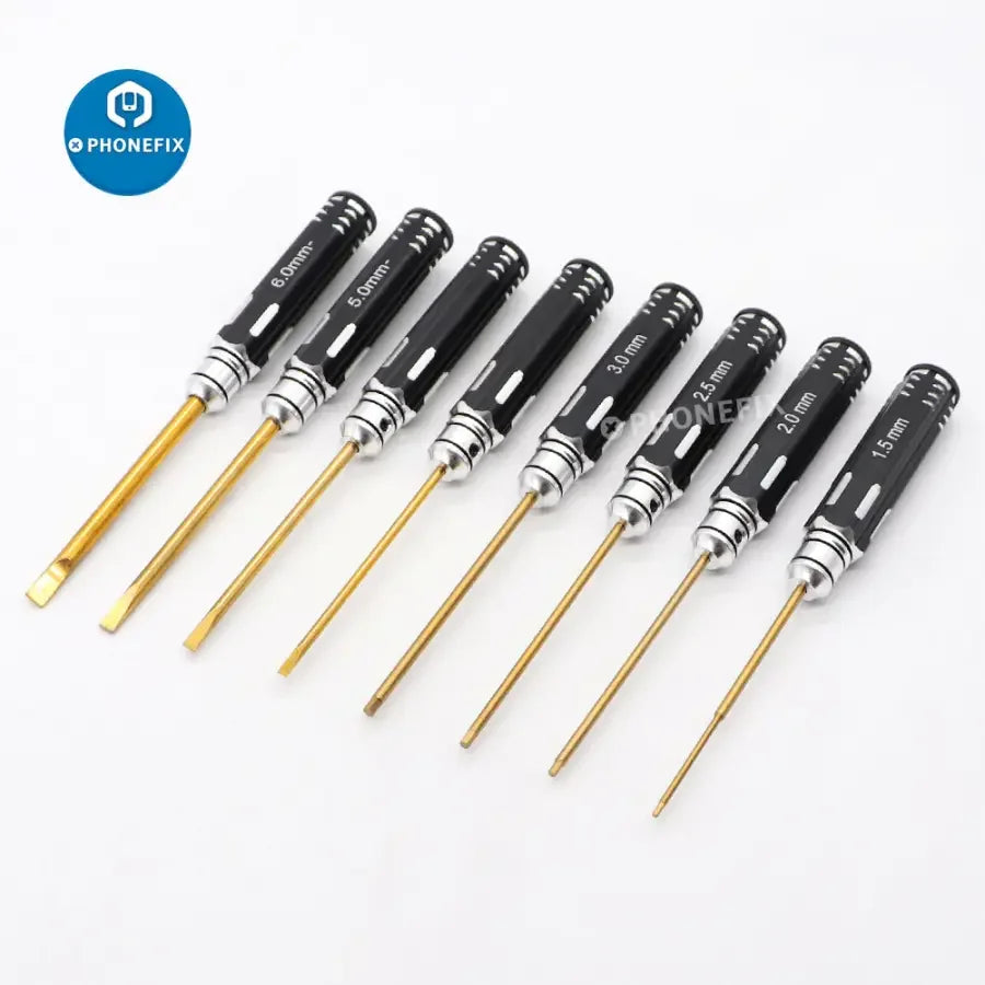 PHONEFIX 16-in-1 hex screwdriver set for RC drone and car repair, includes various tools for multirotors and RC vehicle maintenance.