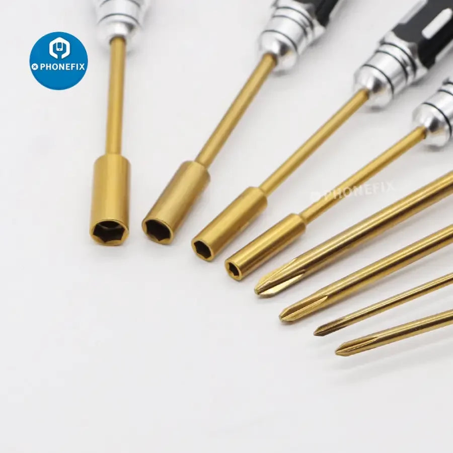 PHONEFIX 16-in-1 hex screwdriver set for RC drone and multirotor repair, includes various hex tools for precise maintenance.