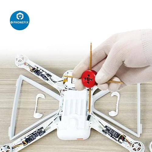 PHONEFIX 4-in-1 hex screwdriver toolkit for RC drone, car, helicopter, and FPV drone repair with multiple sizes and ergonomic handle.