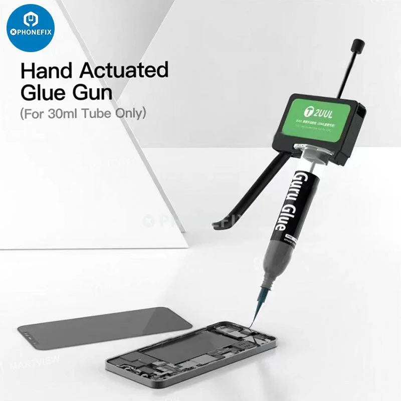 PHONEFIX manual glue gun for solder paste and UV oil, 30ml tube dispenser, repair assist tool for electronic repairs.