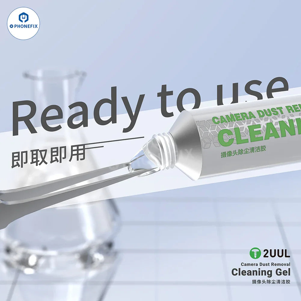 PHONEFIX 2UUL Camera Lens Cleaner Stick with cleaning gel for dust removal and lens cleaning, ideal for camera and device maintenance.