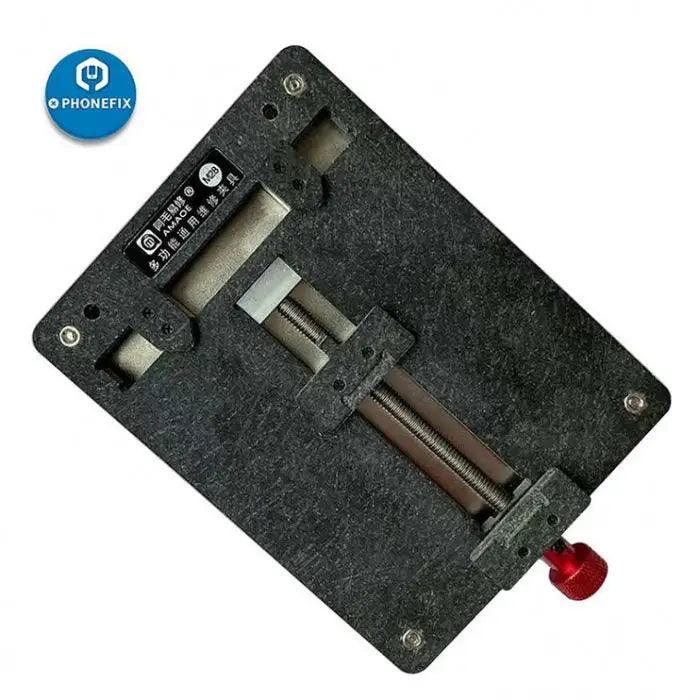Support de soudure universel pour circuits imprimés AMEAOE M28 de PHONEFIX, un dispositif de réparation pour la réparation de cartes mères et les tâches de soudure électronique.