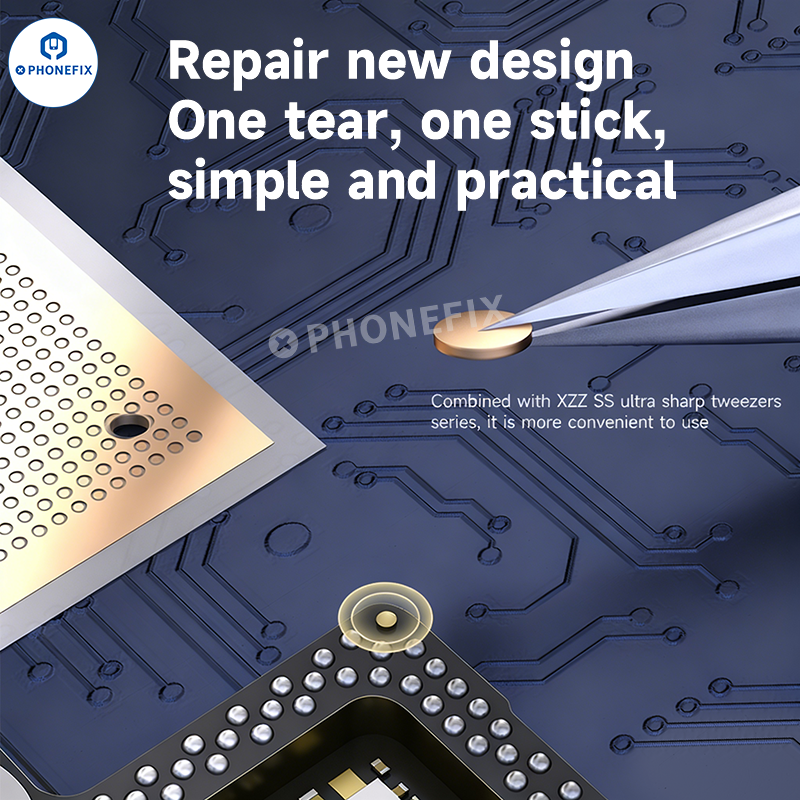 PhoneFix explosion-proof gasket for mid-frame solder, repair assist tool, 0.08mm thick, designed for safe, secure sealing during repairs.