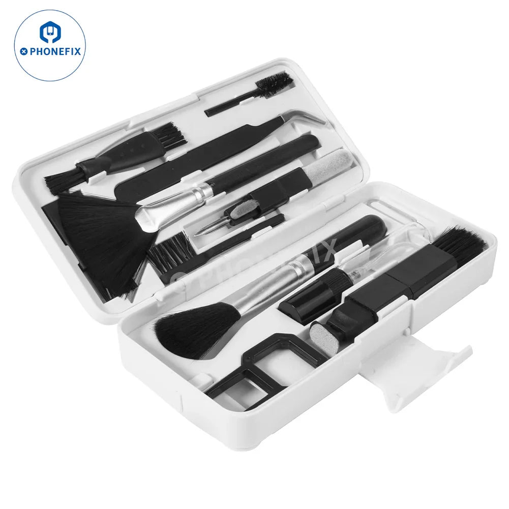 PhoneFix HW-Q7/9 professional all-purpose cleaning toolkit for electronics with repair assist tools, including brushes and cleaning tools.