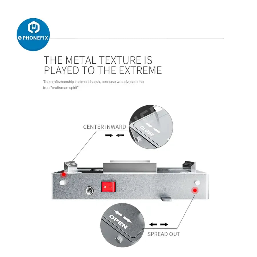 PHONEFIX TBK 203R Centering Fixture for iPhone and HUAWEI, protective positioning mold for precise repair alignment.
