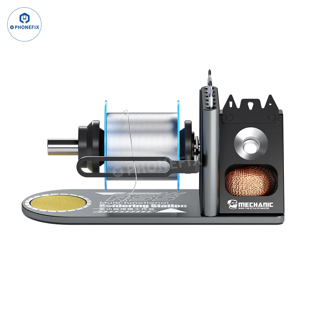PHONEFIX Mechanic RS5 multi-function welding table with soldering iron stand, repair assist tool for electronics and metal work.