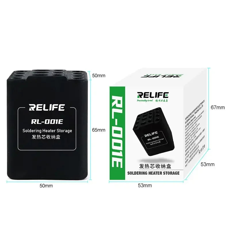 PhoneFix RL-001E Heating Core Repair Storage Soldering Tips storage box for repair assist tools, compact and organized.