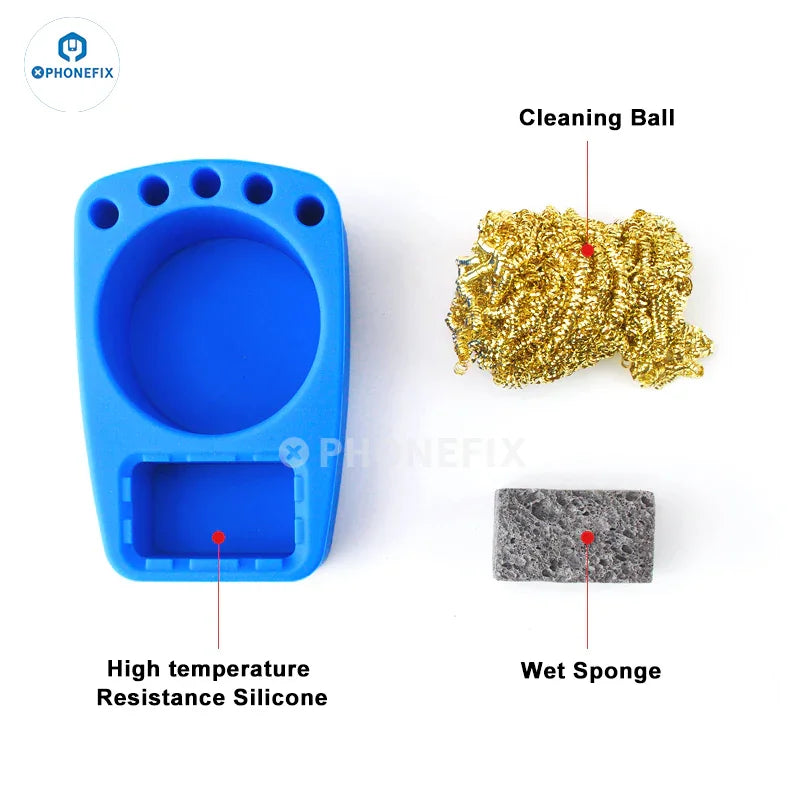 PhoneFix solder dross box holder for cleaning soldering tin and rosin residue, repair assist tool in multiple colors