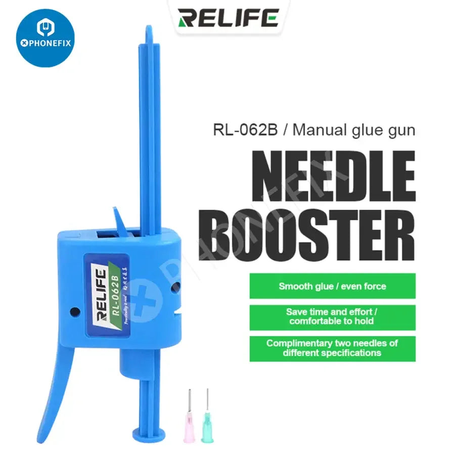 PhoneFix RL-062B manual glue gun for solder flux and paste, repair assist tool for electronics with 30cc and 60cc capacity