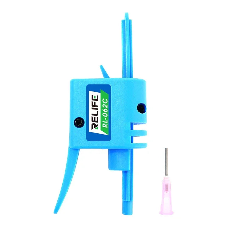 PhoneFix RL-062A RL-062B RL-062C manual glue gun and solder flux dispenser for repair assist tools, shown in the image.