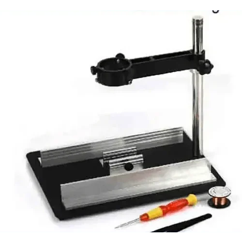 PhoneFix metal shelving bracket for BGA rework station, external fixator repair assist tool, durable and precise for electronics repair.