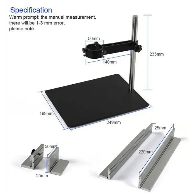 PhoneFix metal shelving bracket for BGA rework station external fixator, repair assist tool for electronics repair.