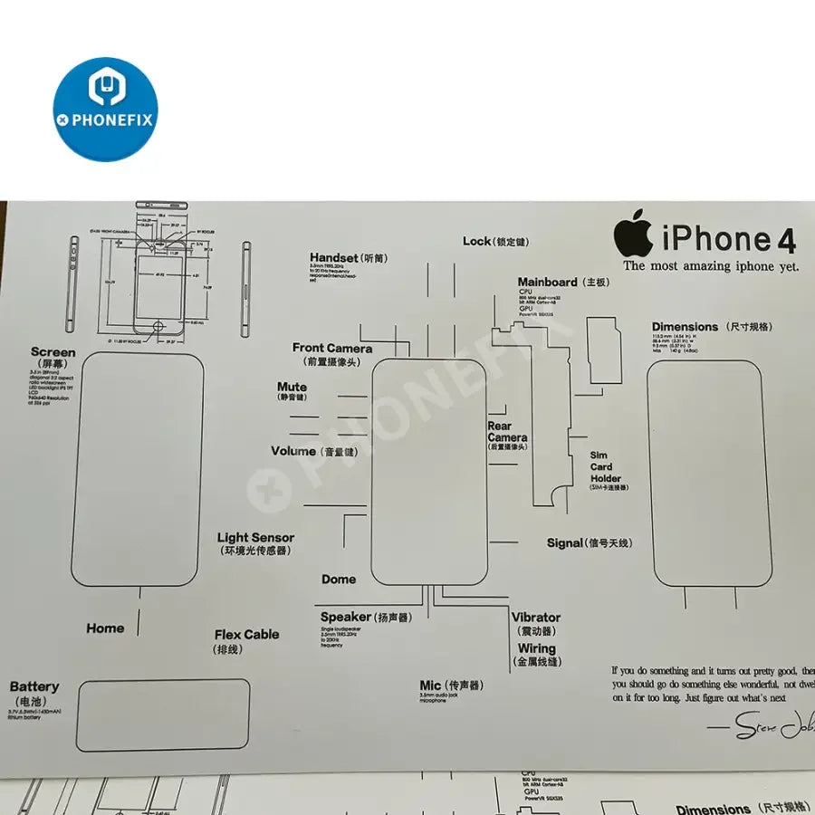 Apple 3D disassemble photo frame for old iPhone collections, framed, part of PHONEFIX repair assist tools collection.