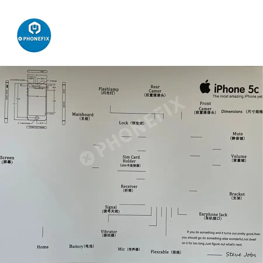 Apple 3D disassemble photo frame for old iPhone collections, framed, by PHONEFIX, showcasing a detailed repair assist tool.