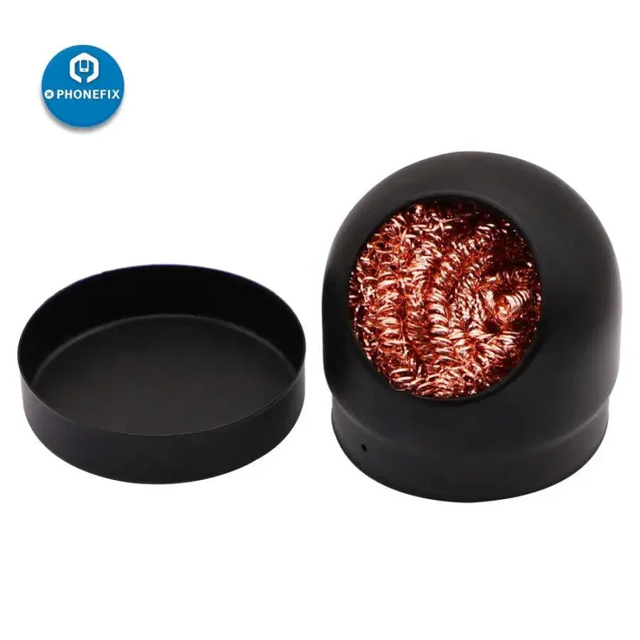 PHONEFIX soldering iron soft steel wire ball tip used for welding and dross cleaning in repair assist tools.