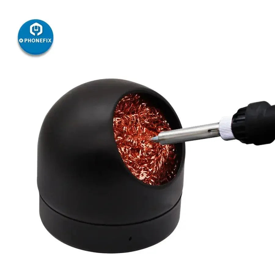 PhoneFIX soldering iron soft steel wire ball tip for welding and cleaning dross, part of repair assist tools for precision soldering.