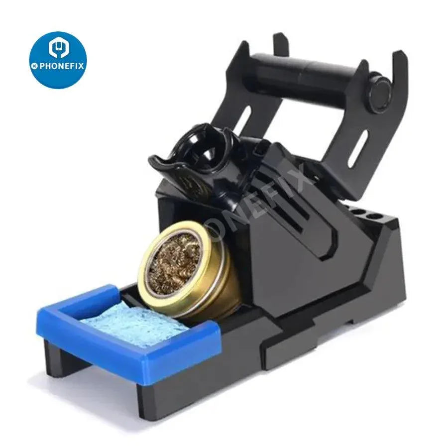 YIHUA soldering iron stand holder with tin cleaner sponge, repair assist tool for electronics repair, branded PHONEFIX.