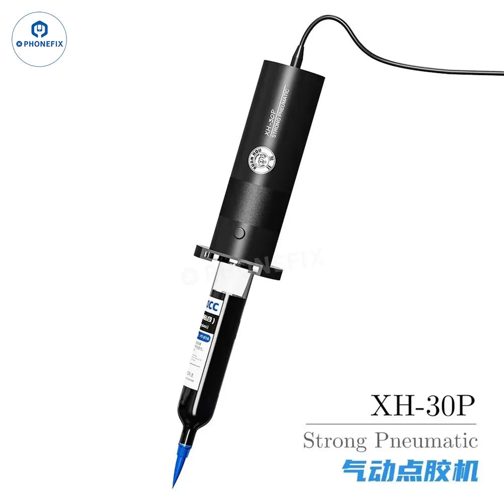 PHONEFIX glue dispenser for PCB and LCD repair, one-click adhesive dispensing tool for precise application and repair assist.
