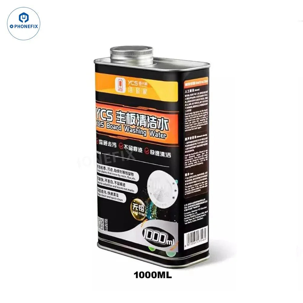 PHONEFIX YCS Ultrasonic Cleaner for phone PCB, IC, and camera cleaning; 1000ml repair assist tool with ultrasonic washing water.