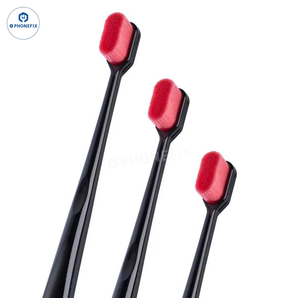 PHONEFIX YCS motherboard CPU chip solder pad cleaning brush for phone repair, with fine bristles for precise cleaning.