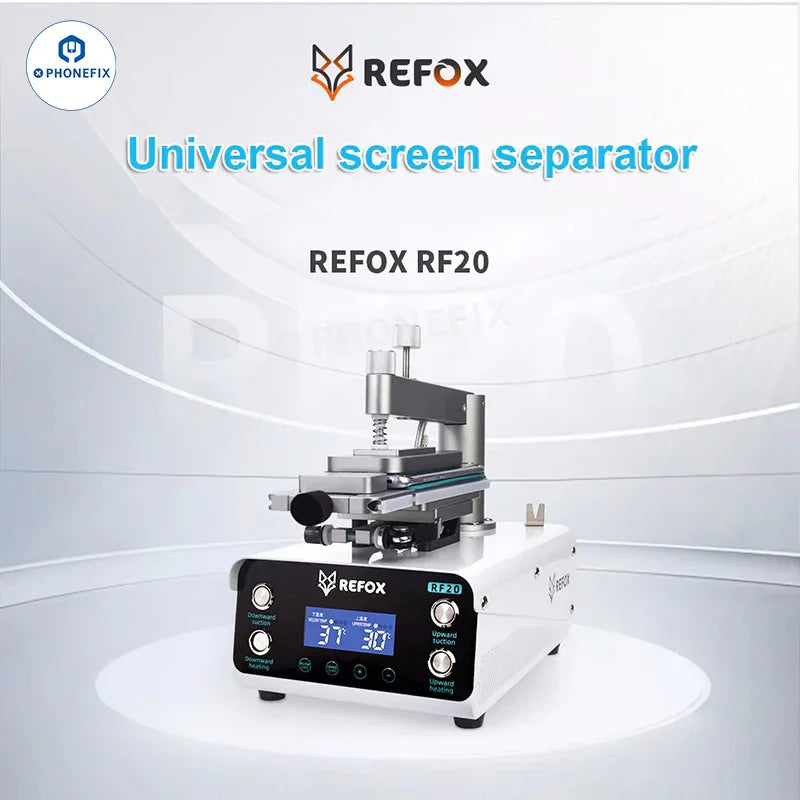 REFOX RF20 phone screen separator tool used for removing LCD frames and separating phone screens, by PHONEFIX.