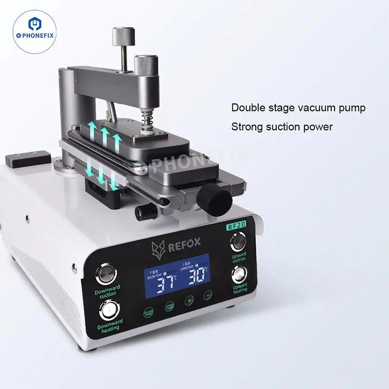 REFOX RF20 phone screen separator tool used for removing LCD frames in mobile phone repair, designed by PHONEFIX.
