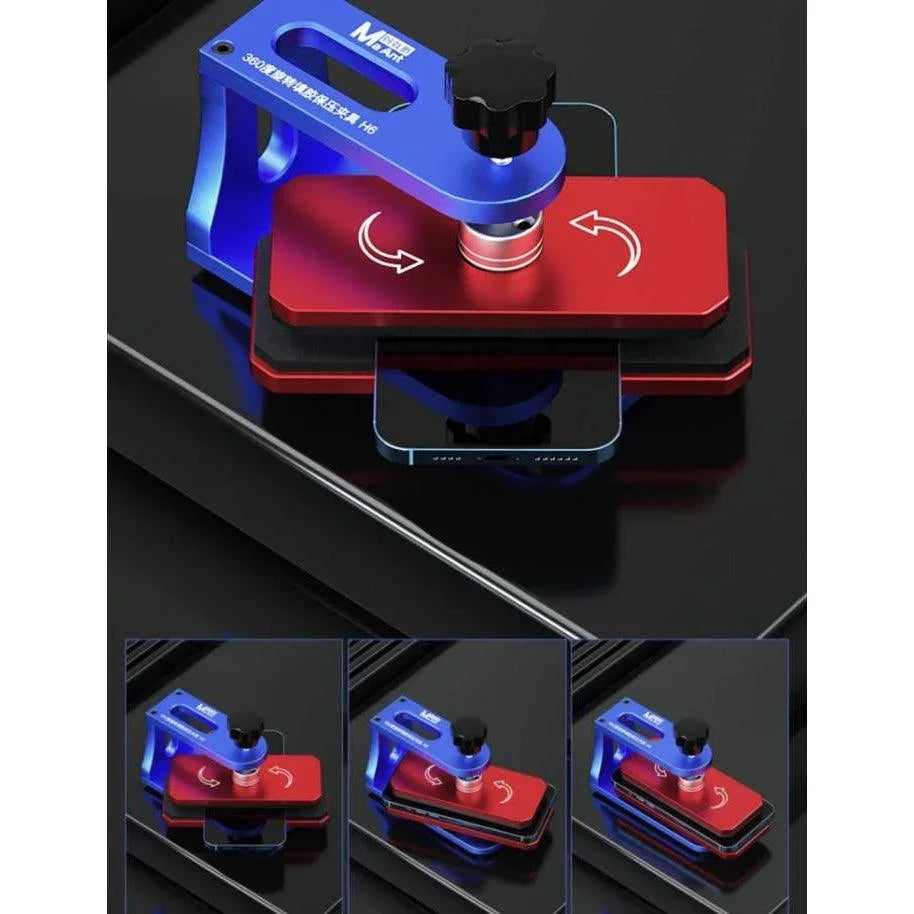 PHONEFIX 2UUL universal press clamp for phone and tablet screen opening fixture, with adjustable pressure and durable construction.