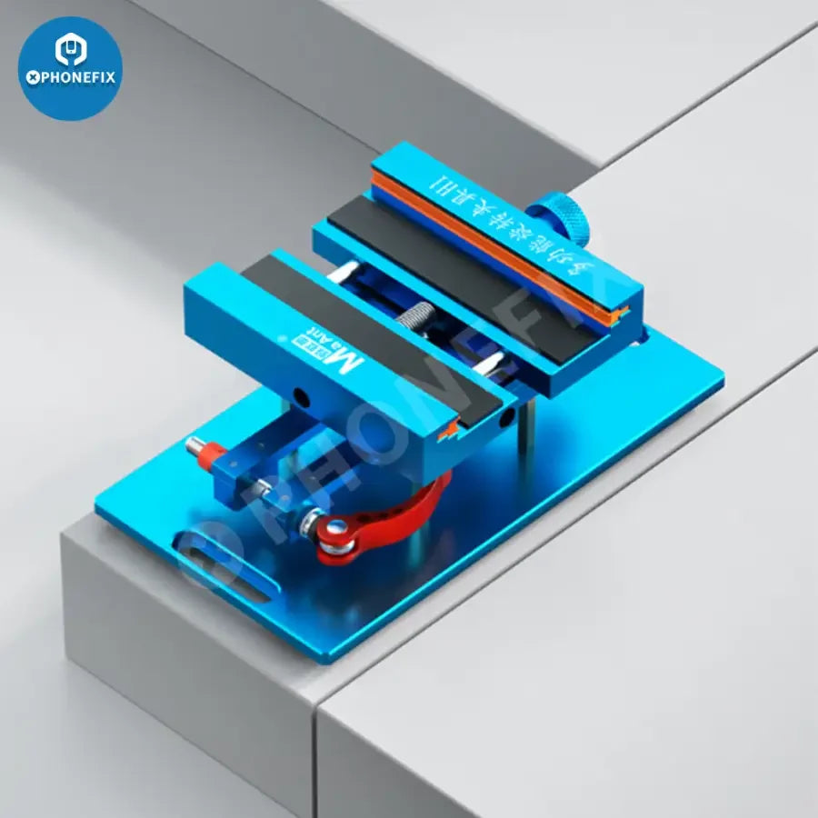 PhoneFix Universal H1 H2 rotatable holder fixture jig for iPhone back cover glass, used for screen opening and repair.