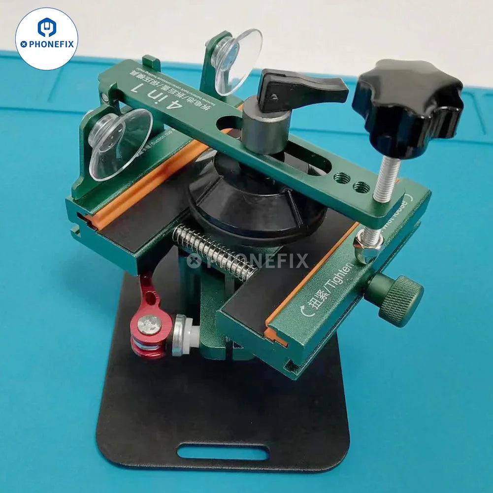 PHONEFIX universal H1 H2 rotatable holder fixture jig for iPhone back cover glass screen opening and repair.