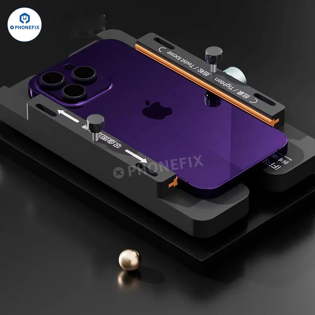 iFixes iCF6 Phone Screen Separator and Mid Frame Correction Clamp, a PHONEFIX screen opening fixture, used for phone repair.