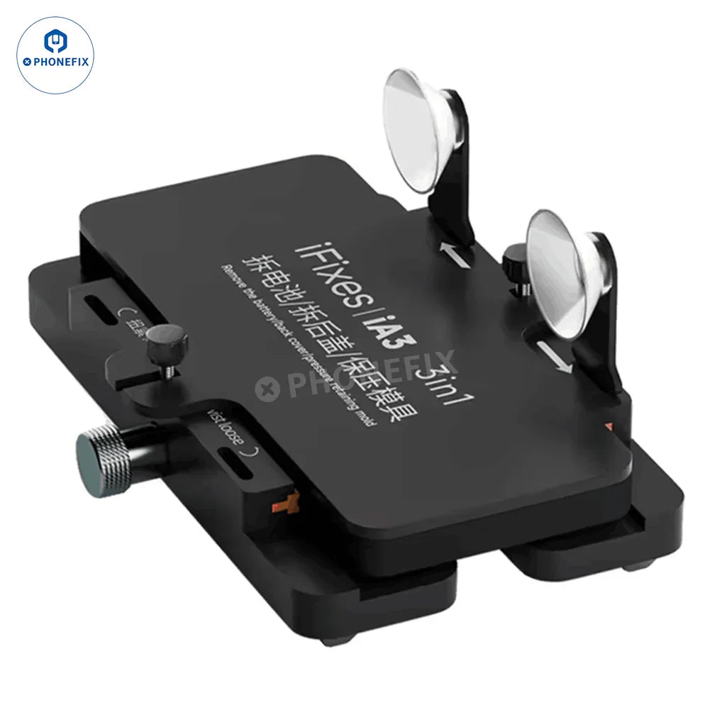iFixes iCF6 Phone Screen Separator and Mid Frame Correction Clamp for iX361, used for opening and repairing phone screens.