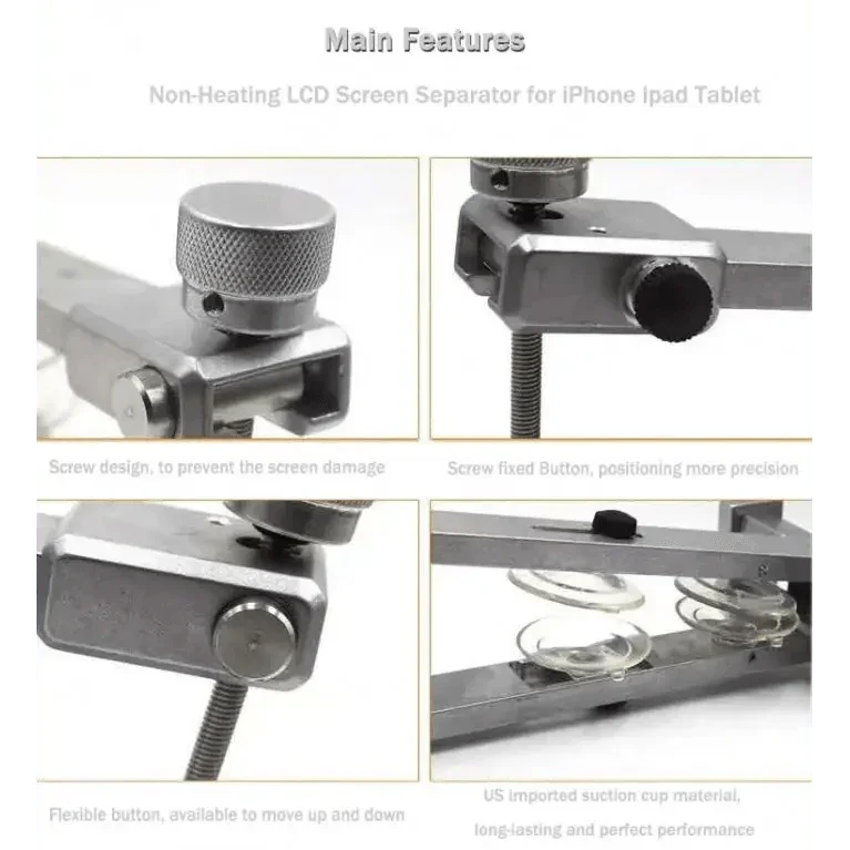 PHONEFIX non-heating screen separator fixture for iPhone and iPad LCD screen opening repair, used to safely separate screens.