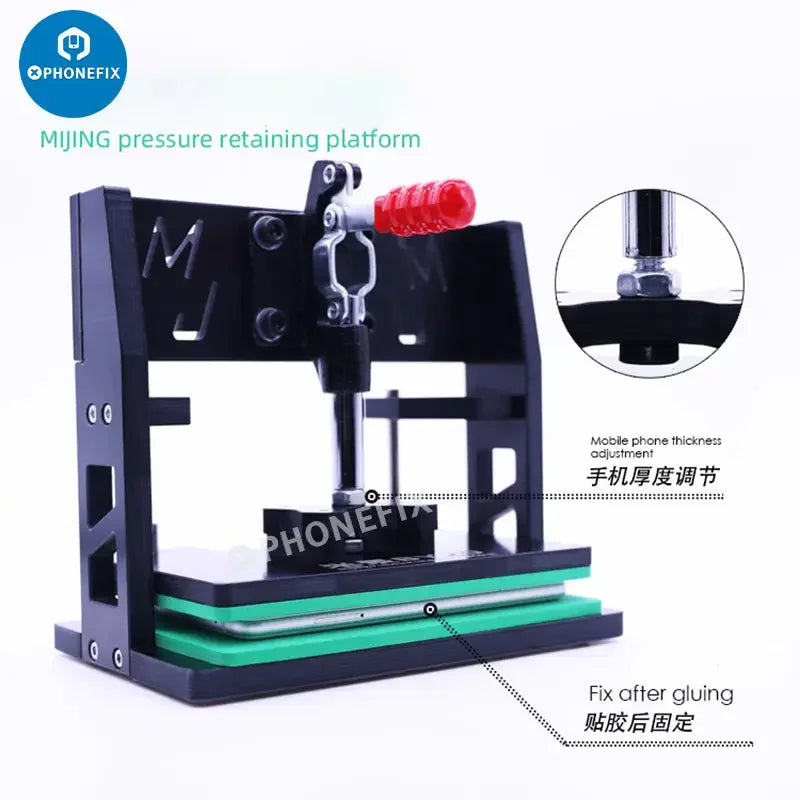 MIJING BY-20 pressure retaining platform fixture LCD screen clamp for phone repair, used as a screen opening fixture by PHONEFIX