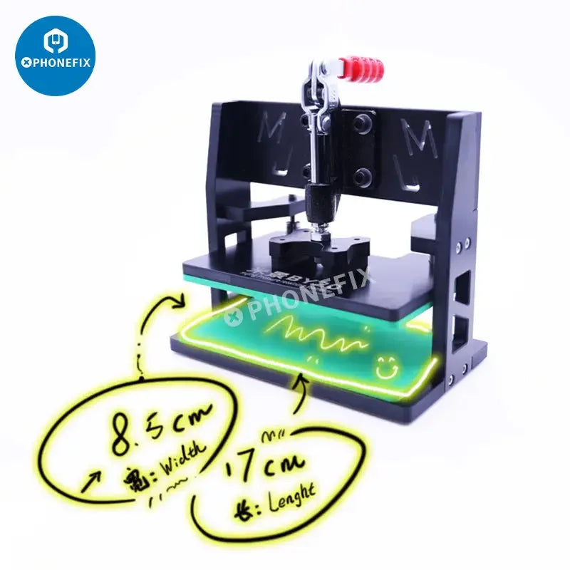 MIJING BY-20 Pressure Retaining Platform Fixture for LCD screen opening, used in PhoneFix screen repair tools.