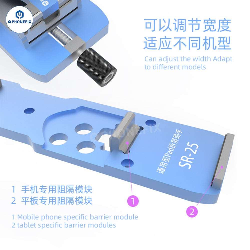 Dispositivo de apertura de pantalla PHONEFIX MIJING SR20 SR21 SR25 para la extracción de pantallas LCD de teléfonos y tabletas, herramienta duradera y precisa para la reparación de pantallas.