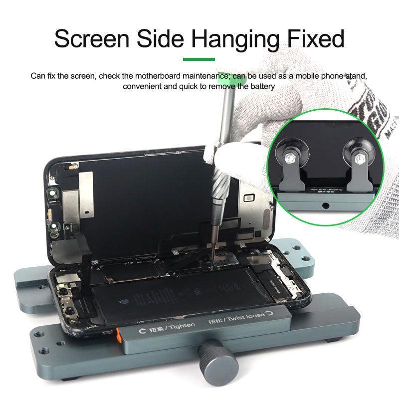 Aluminum LCD screen mold holder by PHONEFIX, used for phone LCD screen assembly and opening fixture.